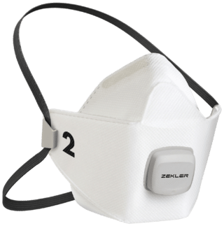 HALVMASK 1502V ZEKLER FILTRERANDE FFP2V M/L