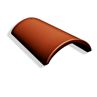 Nockpanna betong Rak Candor terracottaröd