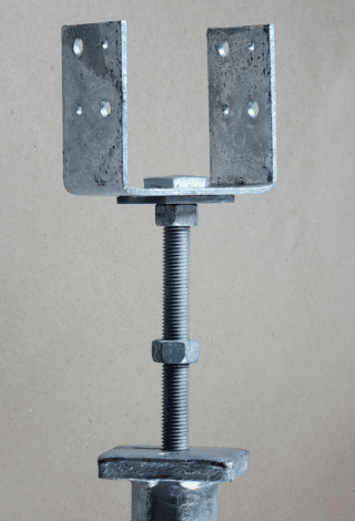 U-Beslag 96mm, 4Tum Höjdjuste150mm