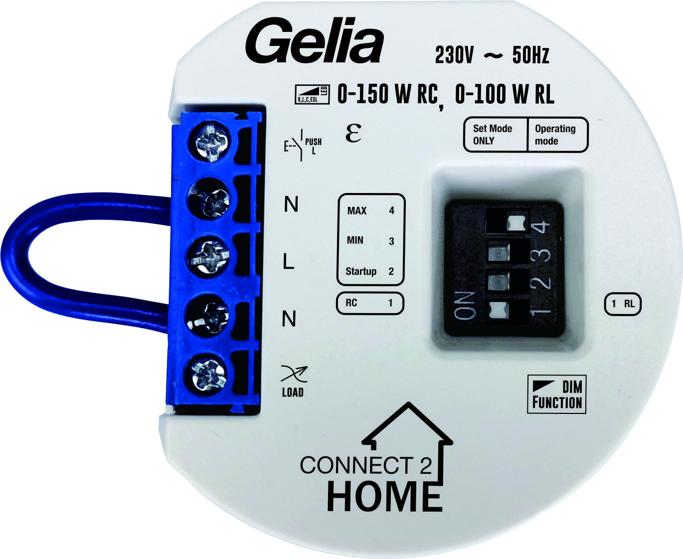 4000040082 DIMMERPUCK 3-TRÅD LED 0-150W CONNECT 2 HOME