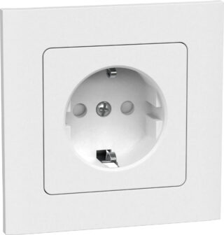 VÄGGUTTAG CONNECT 2 HOME 1-V INF JORD VIT 16A