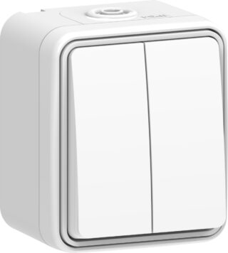 STRÖMBRYTARE CONNECT 2 HOME KRON UTP KAPSLAD VIT 16A IP54