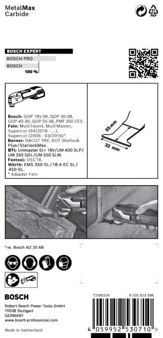 EXPERT MetalMax PAIZ 32 AIT blad för multiverktyg 50 x 32 mm