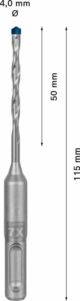 EXPERT SDS plus-7X hammarborr 4 x 50 x 115 mm