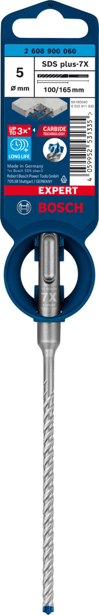 EXPERT SDS plus-7X hammarborr 5 x 100 x 165 mm