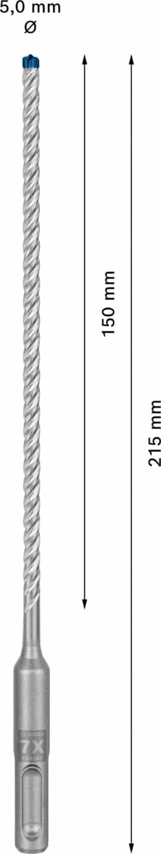 EXPERT SDS plus-7X hammarborr 5 x 150 x 215 mm