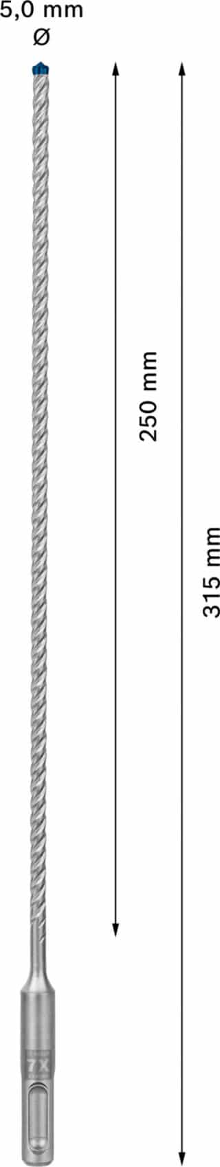 EXPERT SDS plus-7X hammarborr 5 x 250 x 315 mm