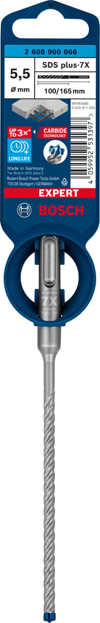 EXPERT SDS plus-7X hammarborr 5,5 x 100 x 165 mm