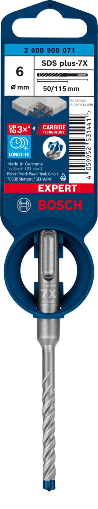 EXPERT SDS plus-7X hammarborr 6 x 50 x 115 mm