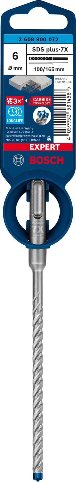 EXPERT SDS plus-7X hammarborr 6 x 100 x 165 mm
