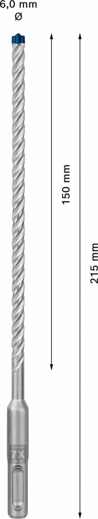 EXPERT SDS plus-7X hammarborr 6 x 150 x 215 mm