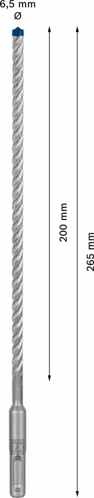 EXPERT SDS plus-7X hammarborr 6,5 x 200 x 265 mm
