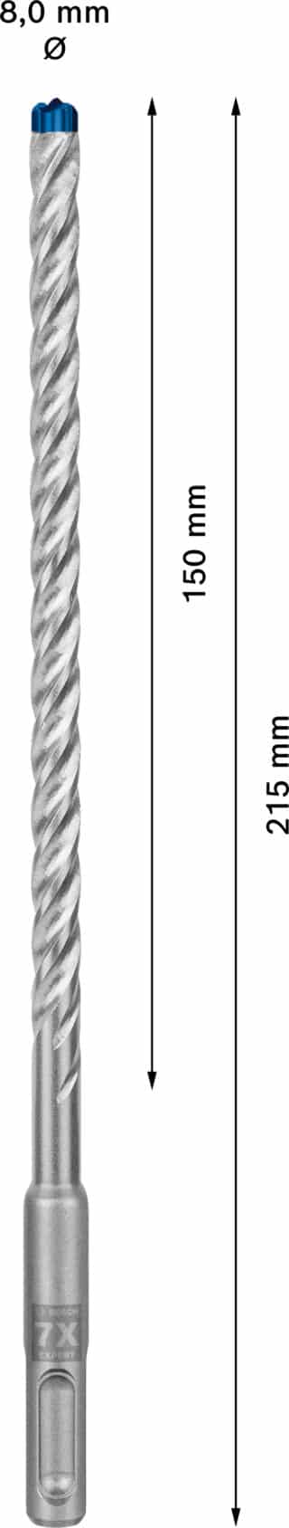 EXPERT SDS plus-7X hammarborr 8 x 150 x 215 mm