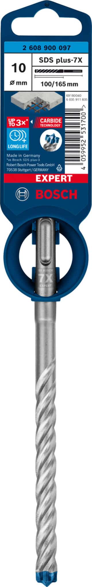 EXPERT SDS plus-7X hammarborr 10 x 100 x 165 mm