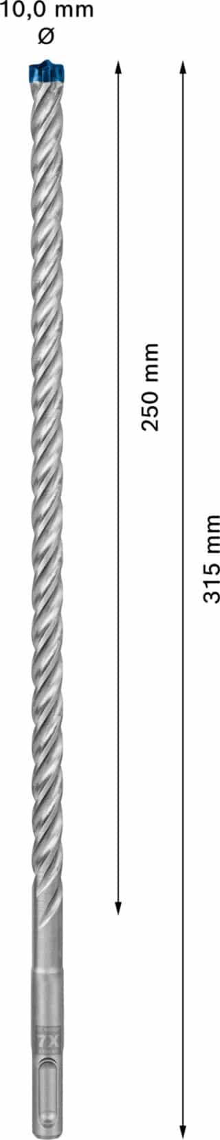 EXPERT SDS plus-7X hammarborr 10 x 250 x 315 mm