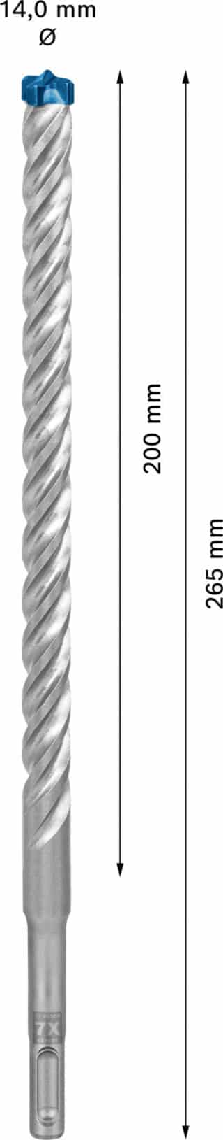 EXPERT SDS plus-7X hammarborr 14 x 200 x 265 mm