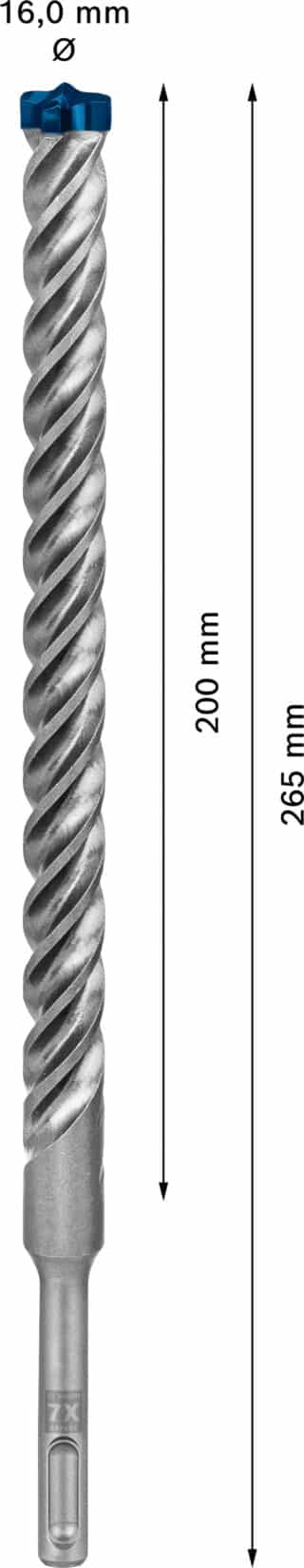 EXPERT SDS plus-7X hammarborr 16 x 200 x 265 mm