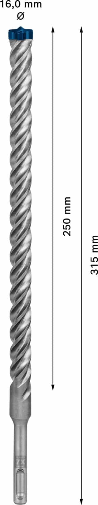 EXPERT SDS plus-7X hammarborr 16 x 250 x 315 mm