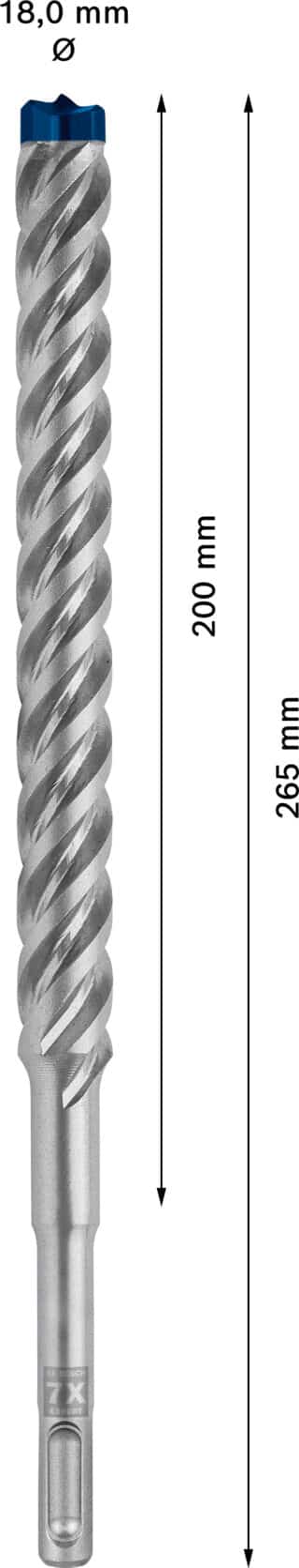 EXPERT SDS plus-7X hammarborr 18 x 200 x 250 mm