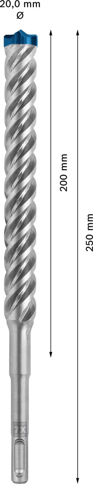 EXPERT SDS plus-7X hammarborr 20 x 200 x 250 mm