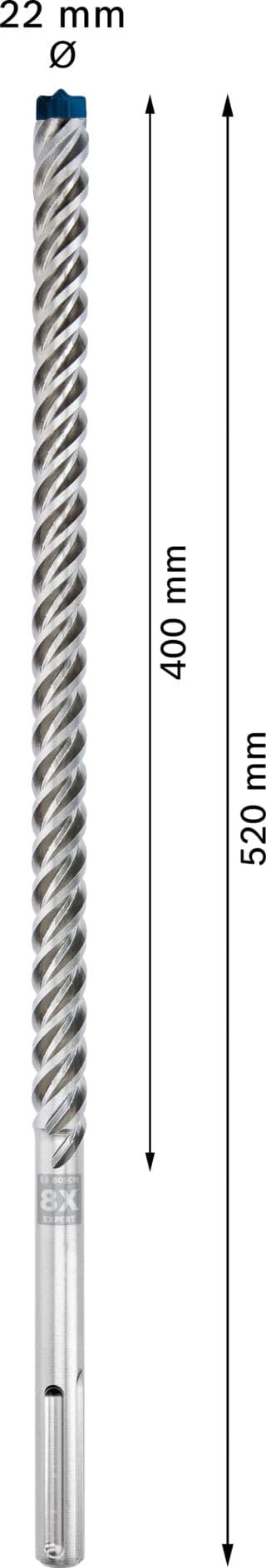 EXPERT SDS max-8X hammarborr 22 x 400 x 520 mm