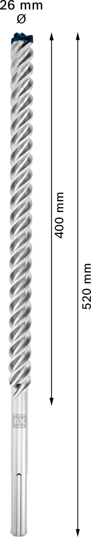 EXPERT SDS max-8X hammarborr 26 x 400 x 520 mm
