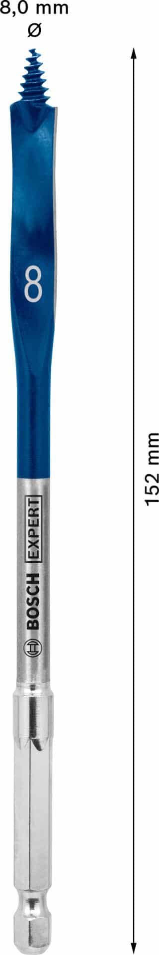 EXPERT Self Cut Speed flatfräsborr 8 x 152 mm