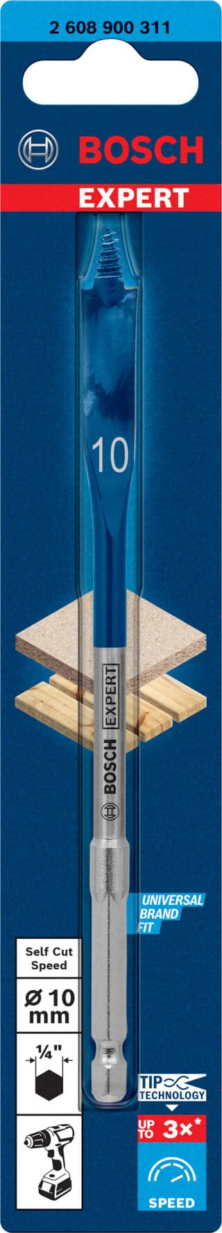 EXPERT Self Cut Speed flatfräsborr 10 x 152 mm