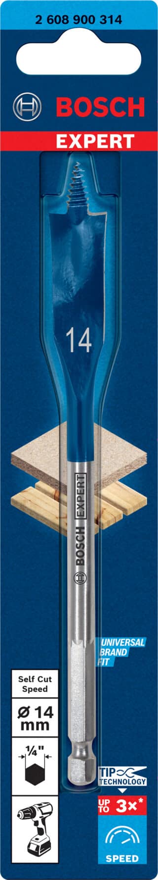 EXPERT Self Cut Speed flatfräsborr 14 x 152 mm