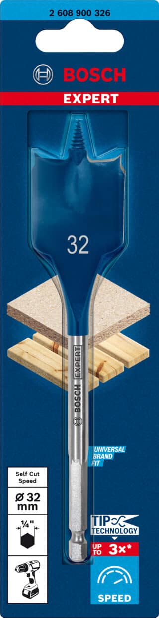 EXPERT Self Cut Speed flatfräsborr 32 x 152 mm