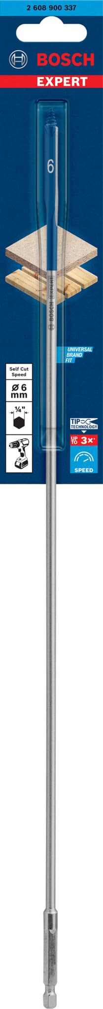 2608900322_6035822N33_70120221.indd EXPERT Self Cut Speed flatfräsborr 6 x 400 mm
