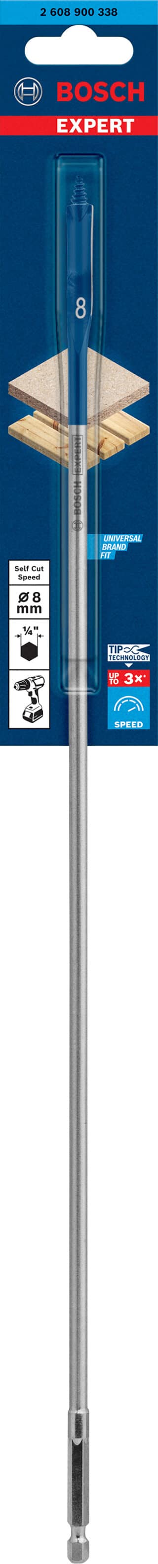 EXPERT Self Cut Speed flatfräsborr 8 x 400 mm