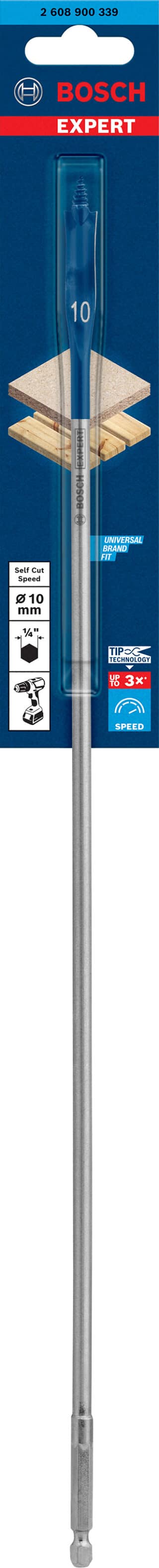 EXPERT Self Cut Speed flatfräsborr 10 x 400 mm