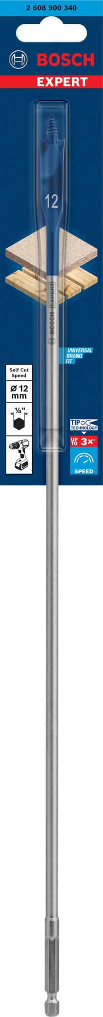 2608900322_6035822N33_70120221.indd EXPERT Self Cut Speed flatfräsborr 12 x 400 mm