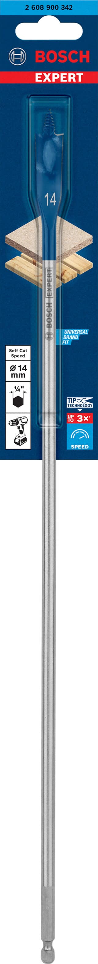 EXPERT Self Cut Speed flatfräsborr 14 x 400 mm