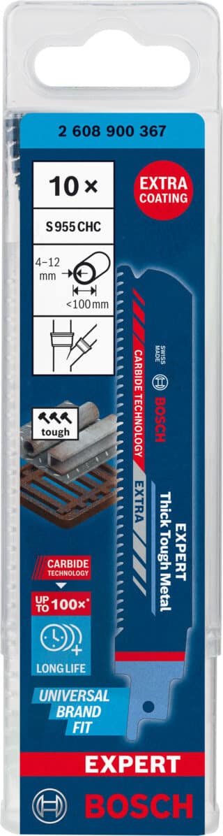 EXPERT `Thick Tough Metal¿ S 955 CHC tigersågblad, 10 st