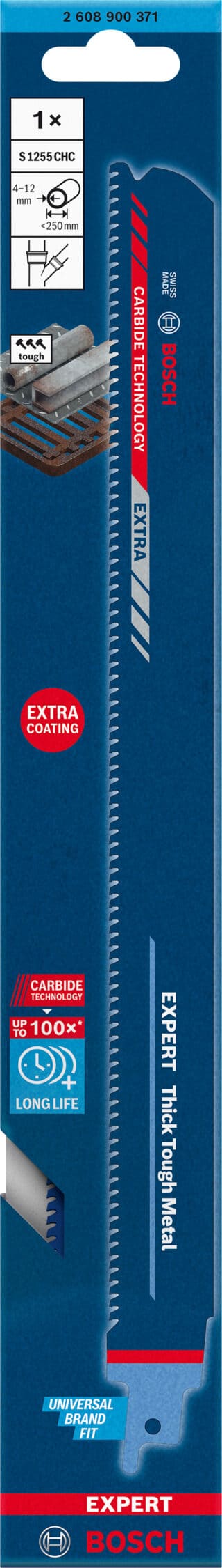 EXPERT `Thick Tough Metal¿ S 1255 CHC tigersågblad, 1 st