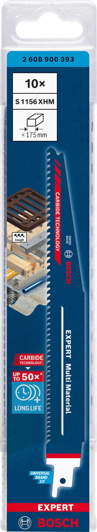 EXPERT 'Multi Material' S 1156 XHM tigersågblad, 10 st