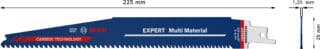 EXPERT 'Multi Material' S 1156 XHM tigersågblad, 10 st