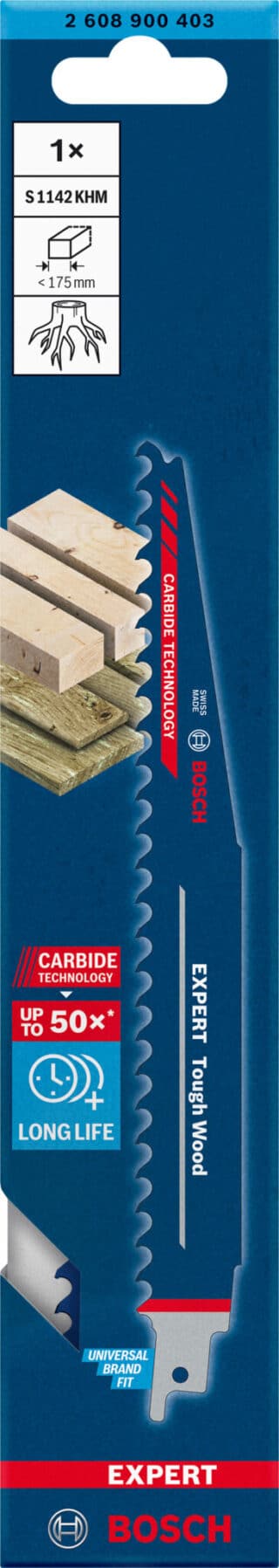 EXPERT `Tough Wood¿ S 1142 KHM tigersågblad, 1 st