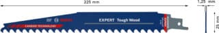 EXPERT `Tough Wood¿ S 1142 KHM tigersågblad, 1 st
