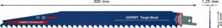 EXPERT `Tough Wood¿ S 1242 KHM tigersågblad, 1 st