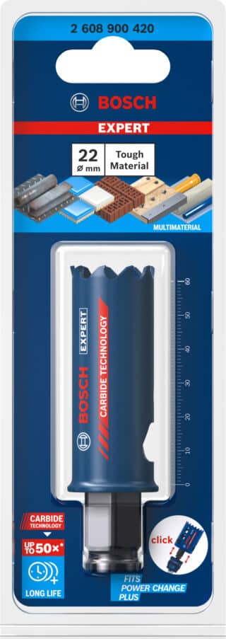 EXPERT Tough Material hålsåg 22 x 60 mm