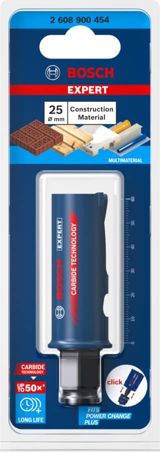 EXPERT Construction Material hålsåg 25 x 60 mm