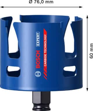 EXPERT Construction Material hålsåg 76 x 60 mm