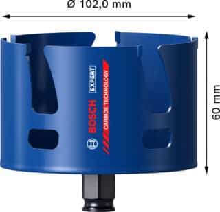 EXPERT Construction Material hålsåg 102 x 60 mm