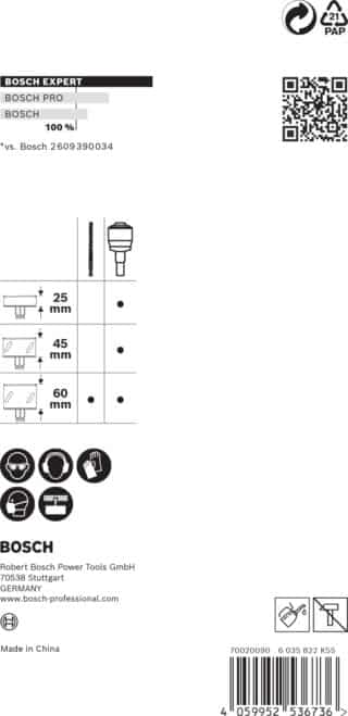EXPERT Power Change Plus-systemadapter, 11 mm, för hålsåg, HSS-G-borr 7,15 × 105 mm, 2 delar