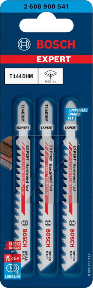 EXPERT `Hardwood Fast¿ T 144 DHM sticksågblad, 3 st