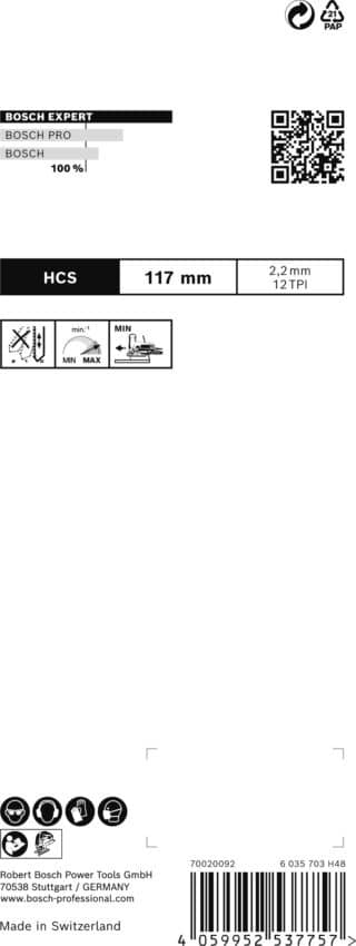 EXPERT `Wood 2-side clean¿ T 308 B sticksågblad, 5 st