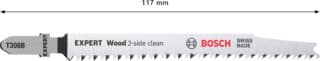 EXPERT `Wood 2-side clean¿ T 308 B sticksågblad, 5 st